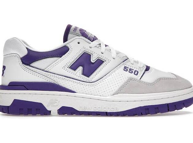 New Balance 550 Purple White