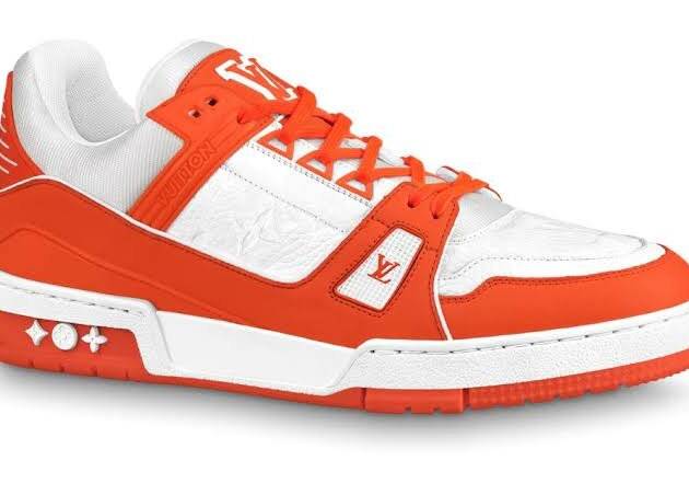Louis Vuitton Trainer Monogram Denim Orange
