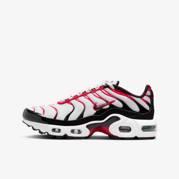 Nike Air Max Plus Tn -  Pure Platinum University Red