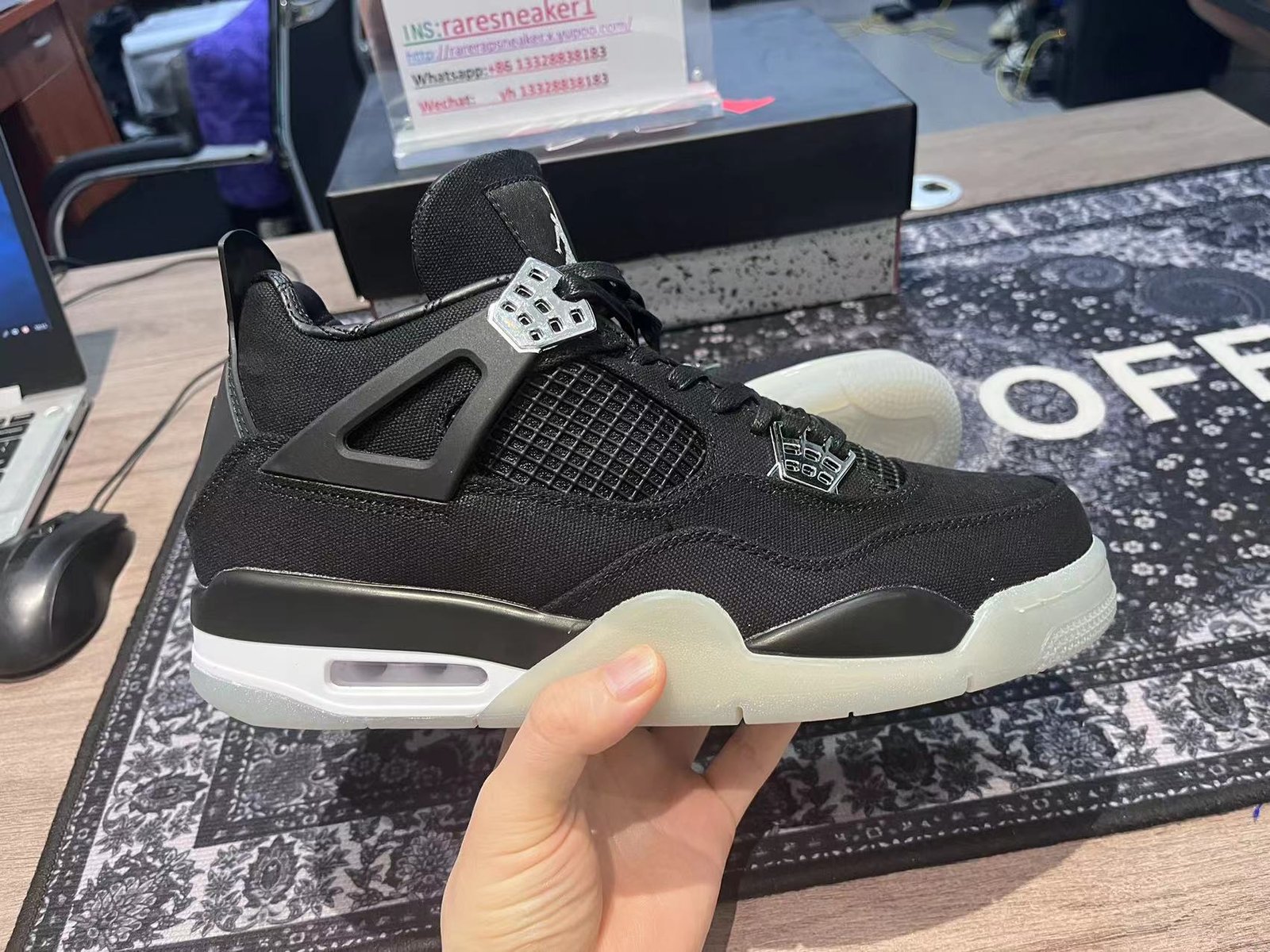 Nike Air Jordan 4 Retro Eminem Carhartt - Imagem 5