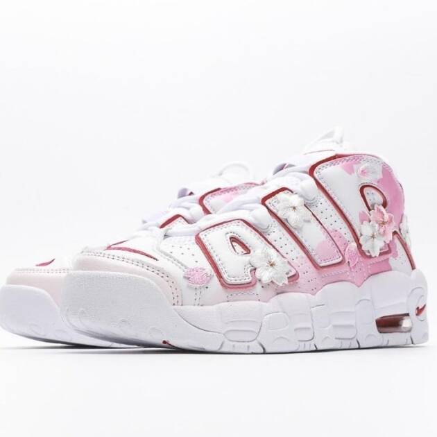 Tênis Nike Air More Air More Uptempo'96 GS 'White Cherry blossoms'