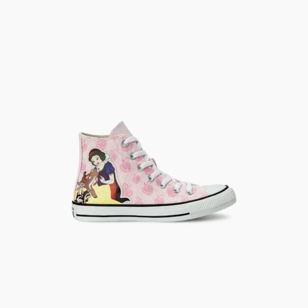 Tênis All Star: Chuck Taylor All Star Branca de Neve Cano Alto Rosa