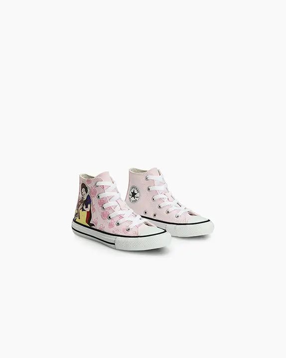Tênis All Star: Chuck Taylor All Star Juvenil Branca de Neve Cano Alto Rosa - Imagem 4