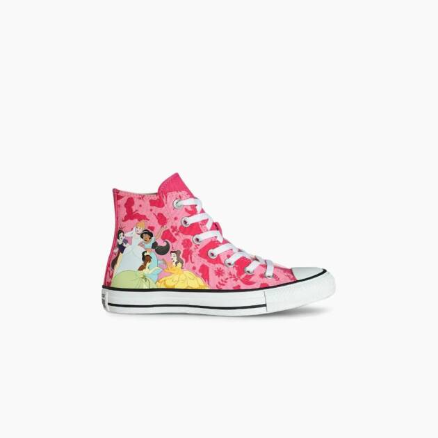 Tênis All Star: Chuck Taylor All Star Disney Princesa Cano Alto Rosa